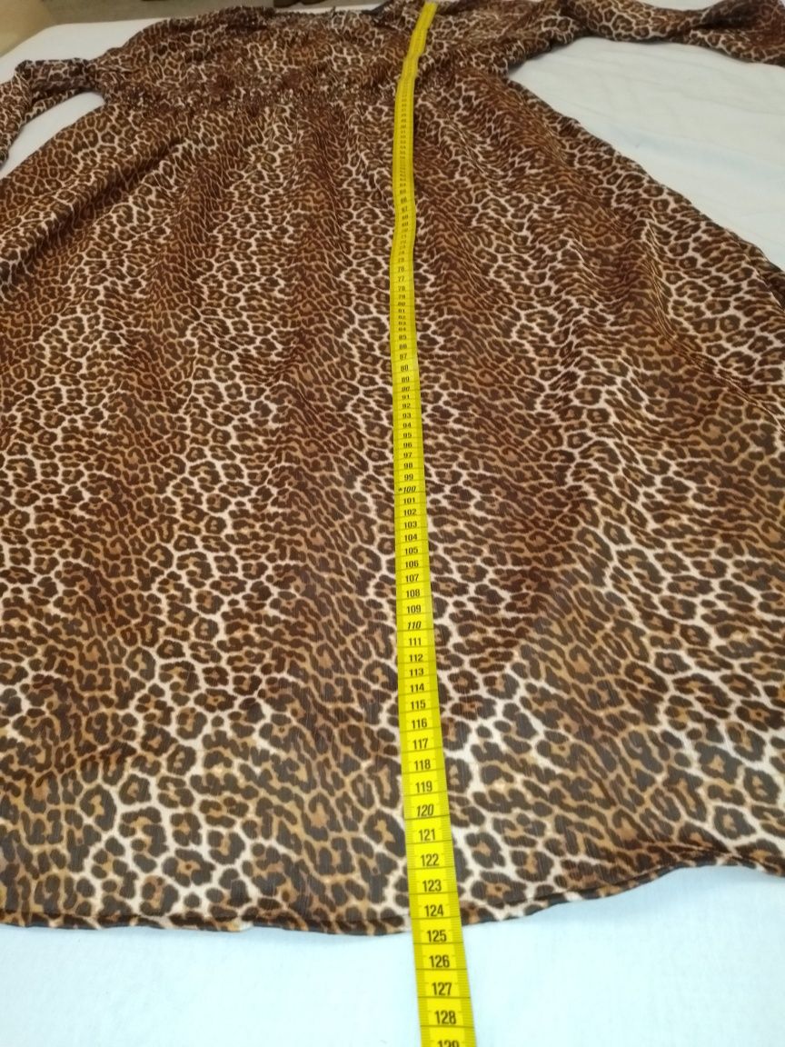 Плаття леопардове на резинці ідеальне m&sp  boohoo