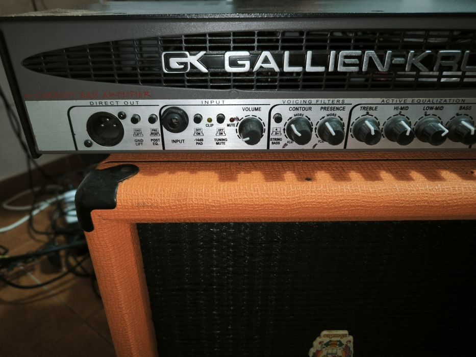 Coluna Orange600w +  amplificador GK RB400