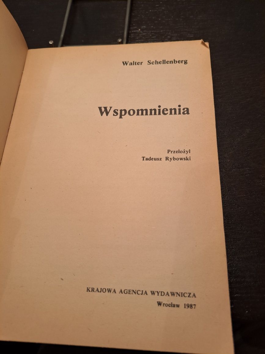 Książka wspomnienia walter schellenberg 5