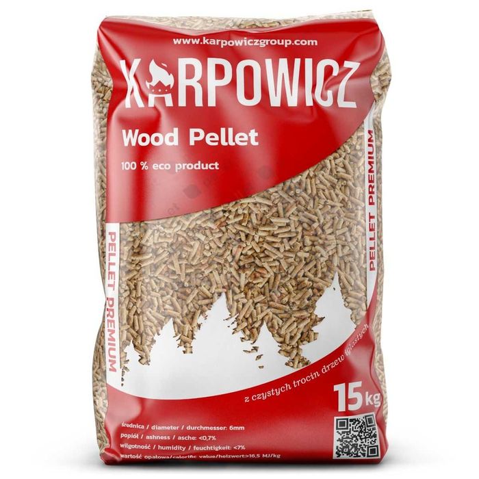 pellet sosnowy 6 mm! Karpowicz producent hurt