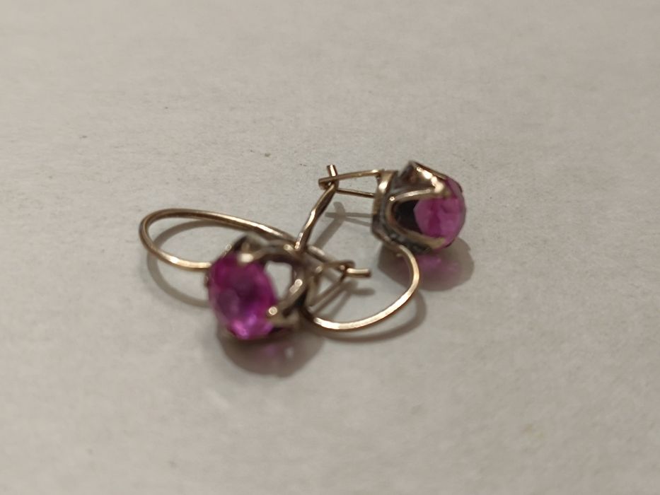 Серебряные серьги СССР