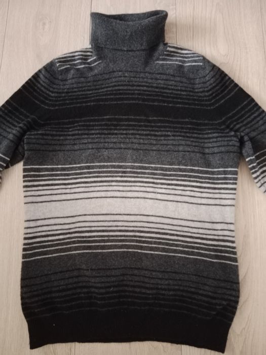 Golf szary 100% cashmere