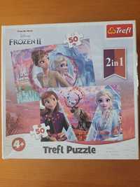 Puzzle Frozen kraina lodu 4+ Trefl dwa obrazki