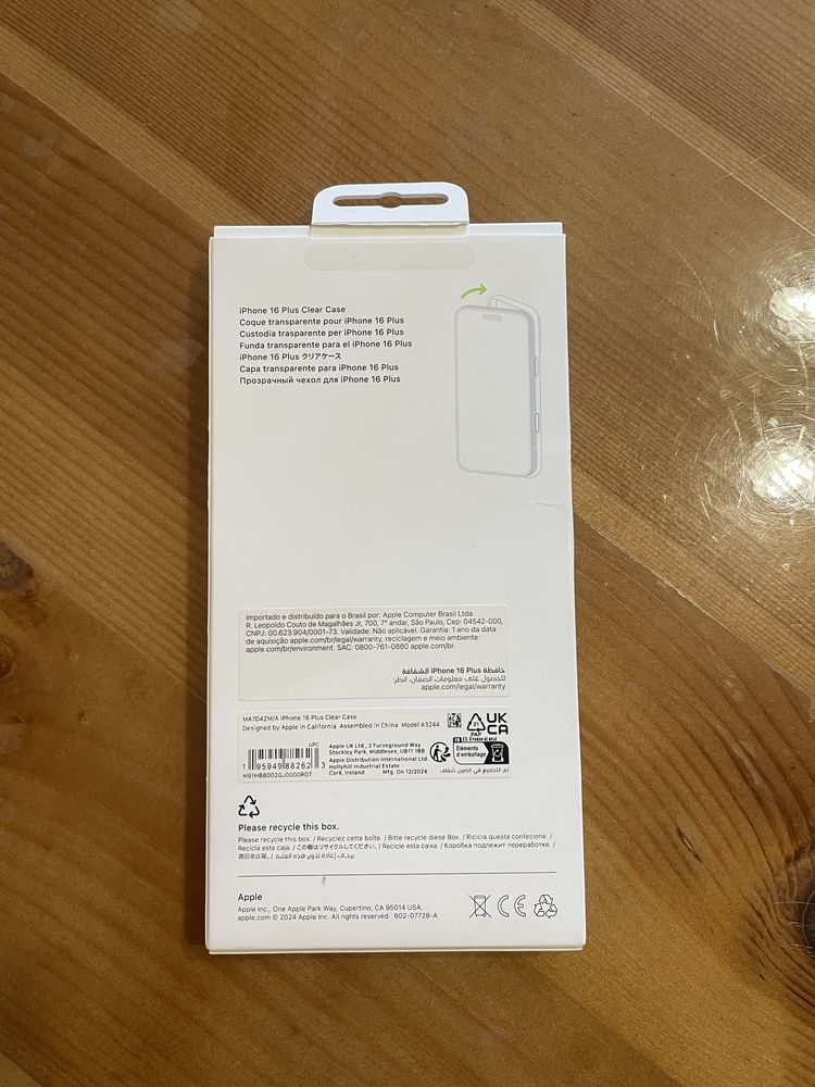 Чехол для смартфона Apple Clear Case MagSafe iPhone 16 Plus