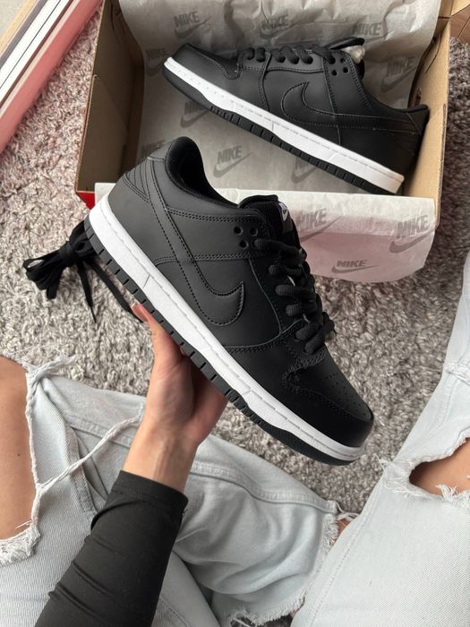 Nike Dunk Low Black White ХУТРО