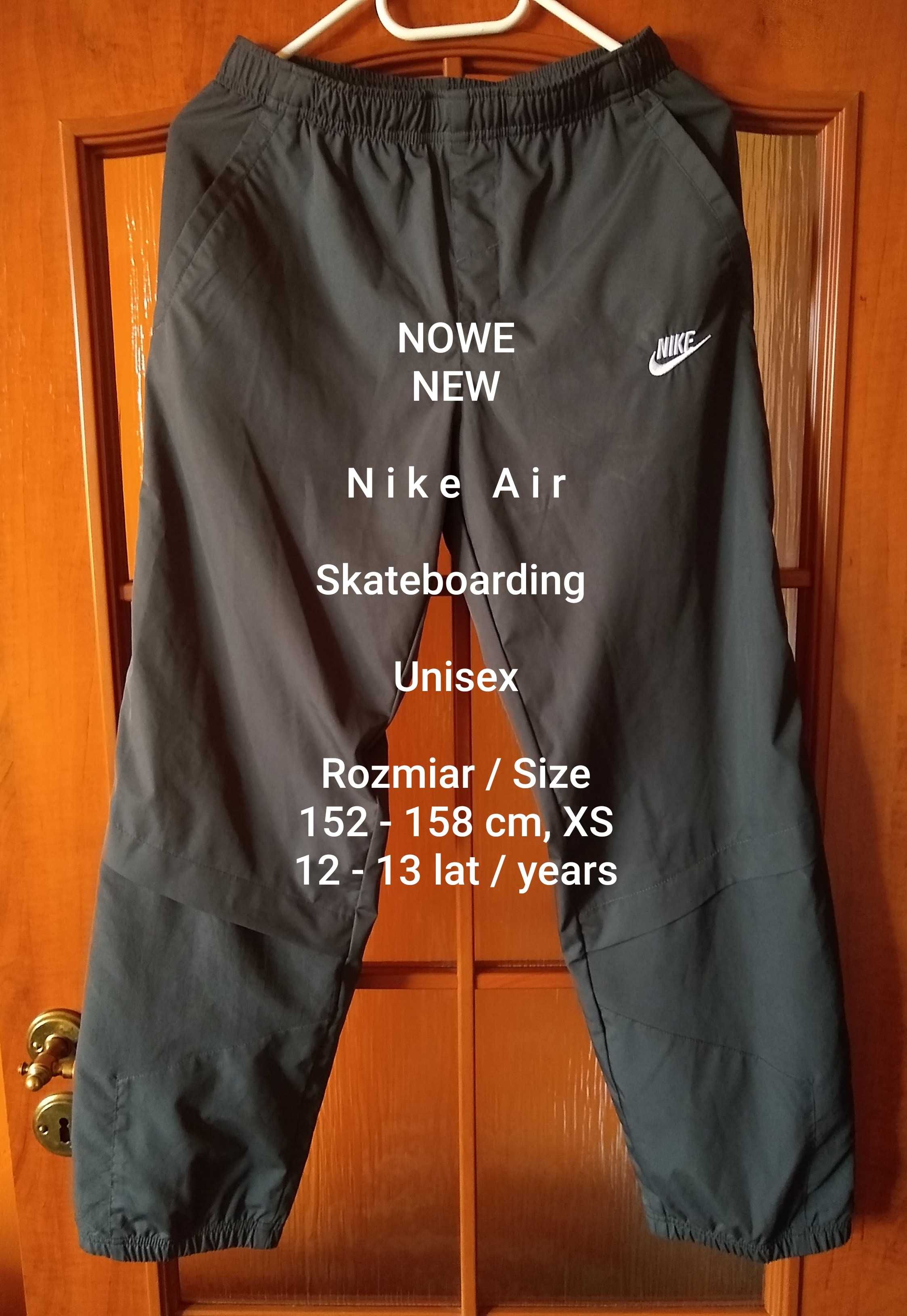 NOWE  Nike Air  Spodnie dla skateboardzisty, Roz. 152-158 cm / XS