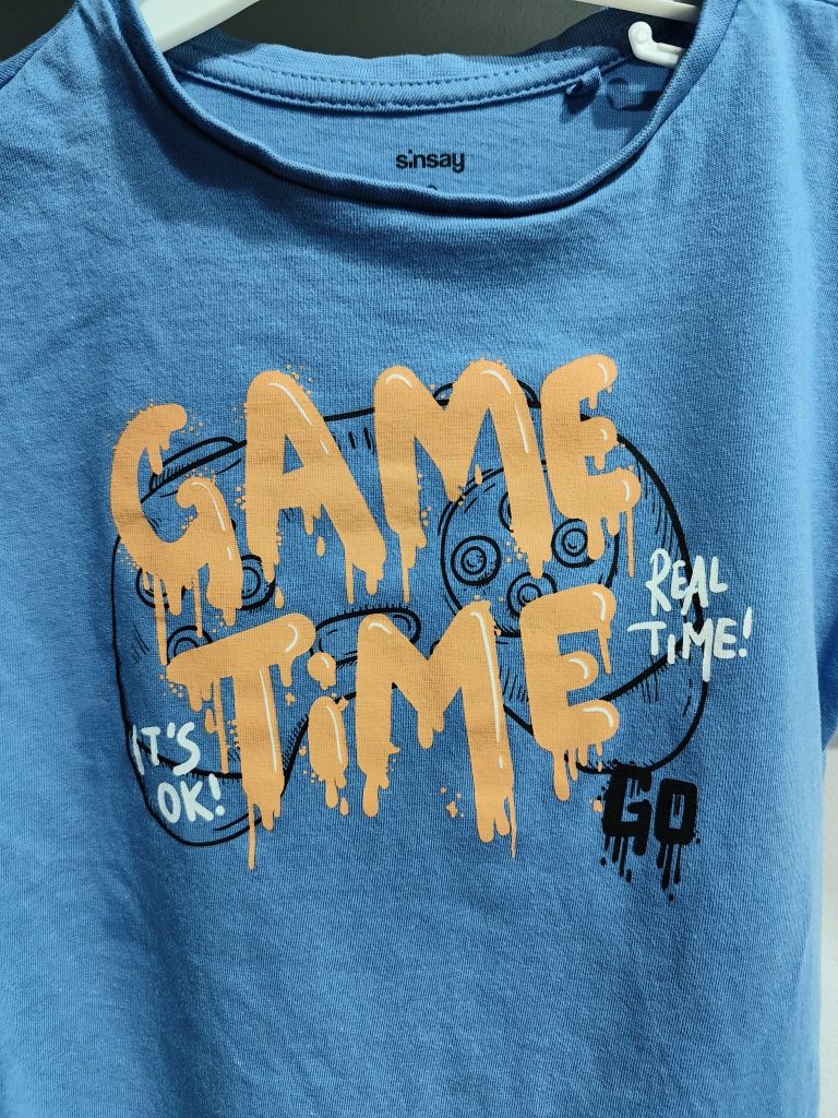Koszulka chłopięca t-shirt sinsay game time 110
