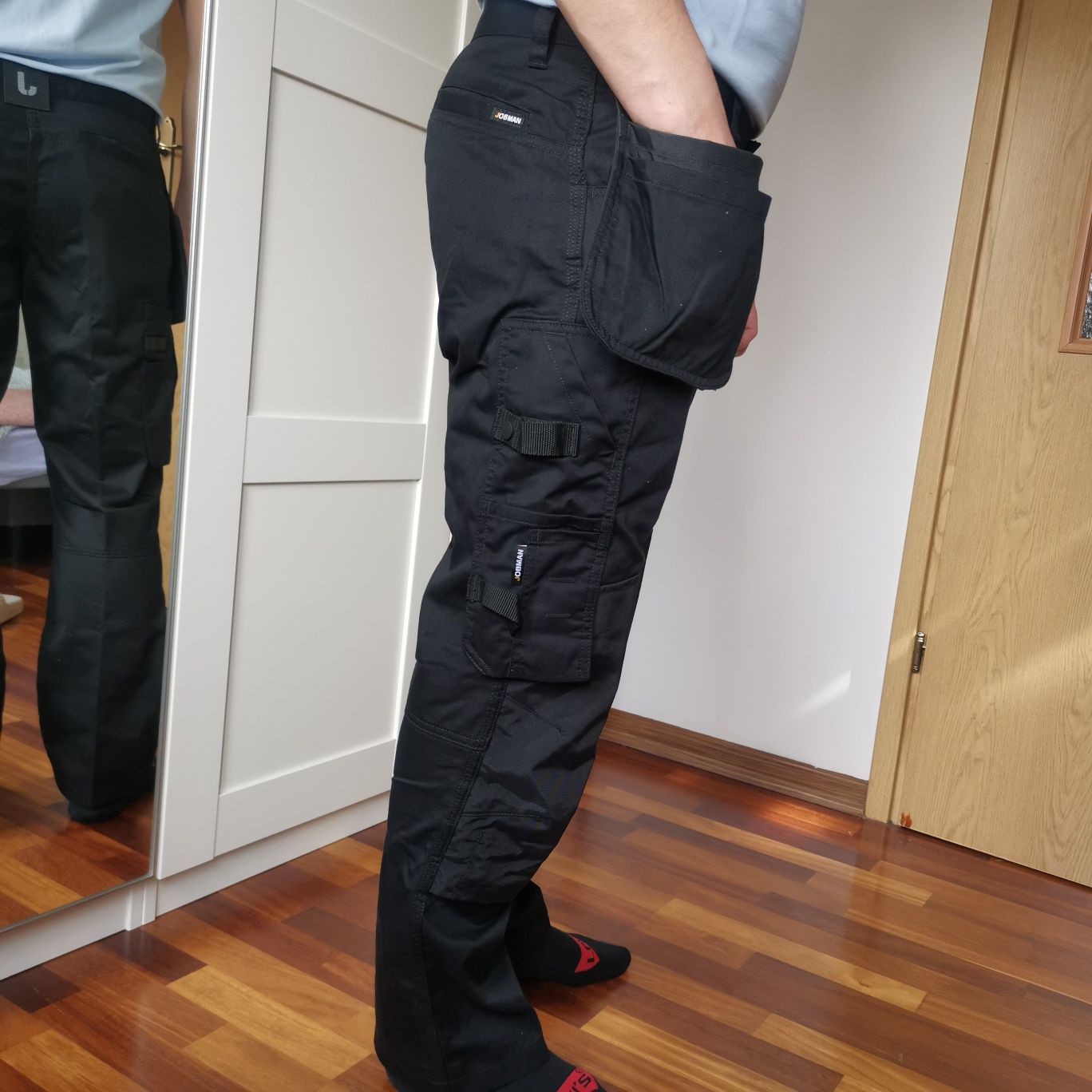Nowe spodnie robocze JOBMAN profesjonalne wytrzymałe szwedzkie D96 M/L
