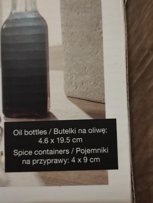 Stojak na przyprawy i oliwy