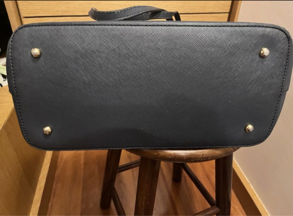 Mala azul tote bag tipo Mickael Kors