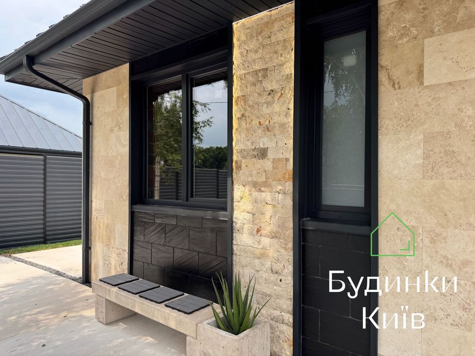 Іванковичі Чабани продаж будинку з травертину під чистове оздоблення