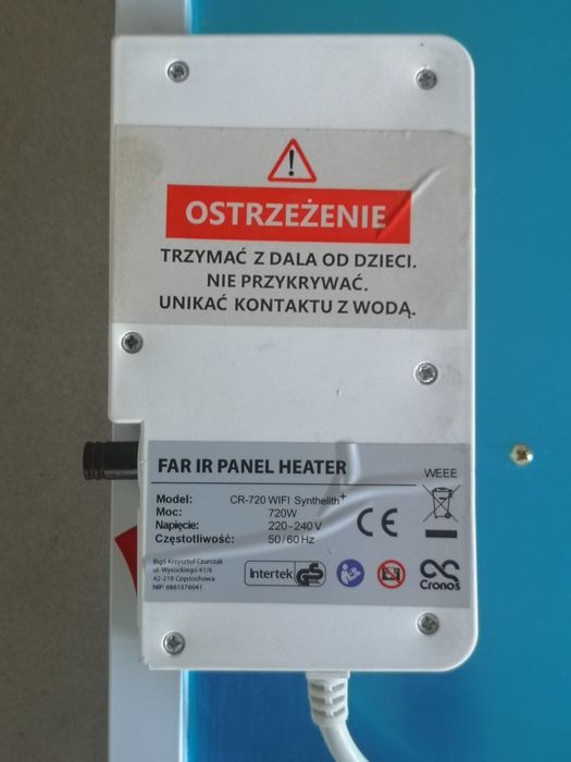 CR-720 FAR IR PANEL HESTER - używany na podczereień grzewczy