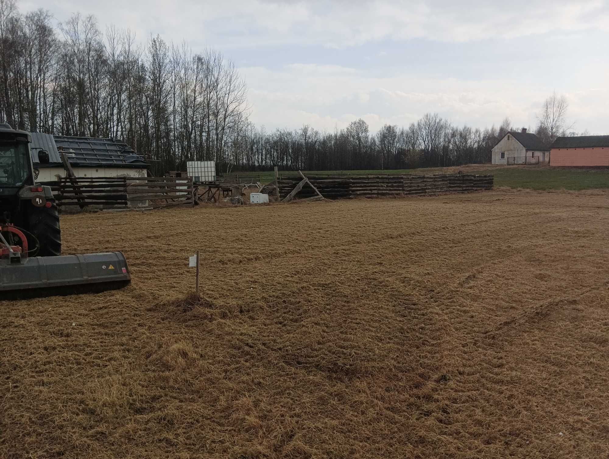 Koszenie łąk trawy mulczowanie mulczer czyszczenie działek rębak