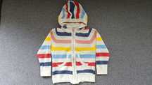 68-74 sweter na suwak / cienka bluza z kapturem
