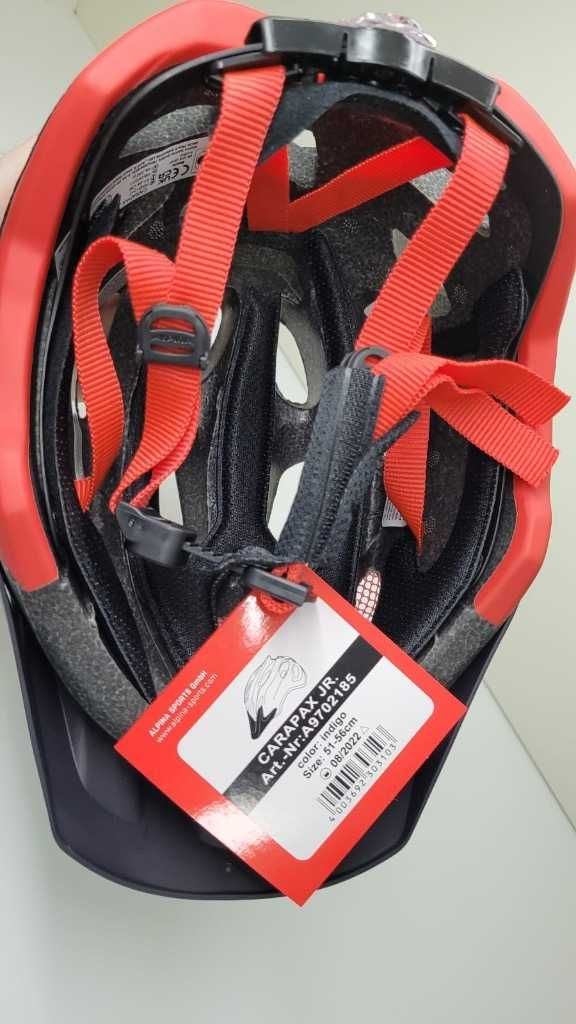 Kask rowerowy ALPINA CARAPAX JR rozmiar 51-56cm