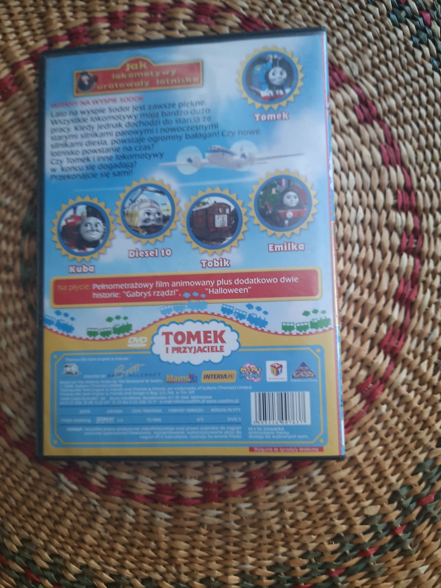 DVD z bajką Tomek i przyjaciele.  Jak lokomotywy uratowali lotnisko