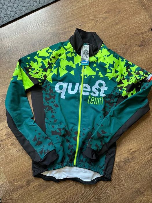 Męska kurtka rowerowa zimowa ocieplana softshell Quest