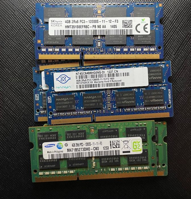 DDR3 4GB SODIMM — памʼять для ноутбуків. США. Гарантовано робоча