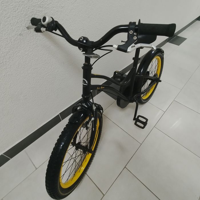 Дитячий велосипед 16 дюймів рама сталева (3 - 6 років)  Жовтий