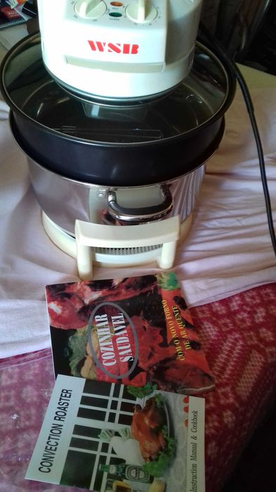 vendo forno de ar quente a funcionar