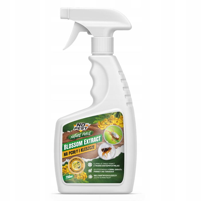 Środek, spray na pchły i kleszcze. Wyciąg z wrotyczu No Pest® 750ml