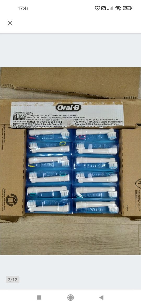 Oral-B Sensitive Clean Końcówki do Szczoteczek 12 sztuk OUTLET

Nowe.