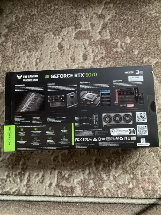 Відеокарта Asus Geforce RTX 5070 oc 12gb GDDR7 TUF GAMING