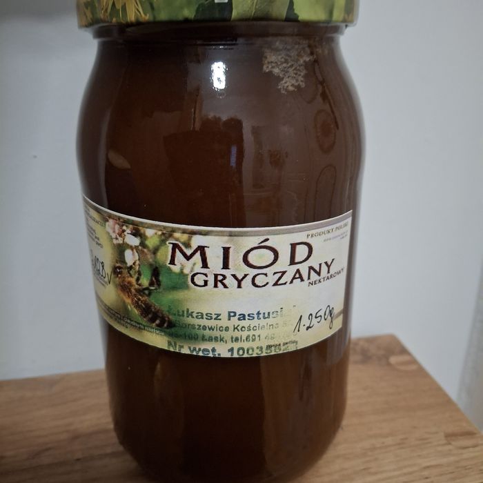 Miód  gryczany z własnej pasieki