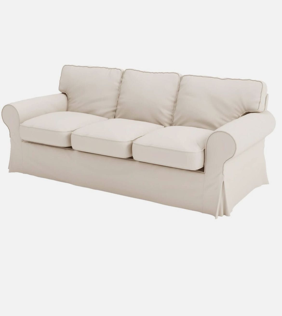 Sofa ikea ektorp 3 lugares bege claro