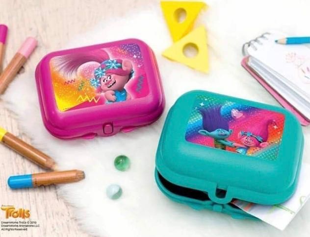 2 Ostras Trolls Tupperware