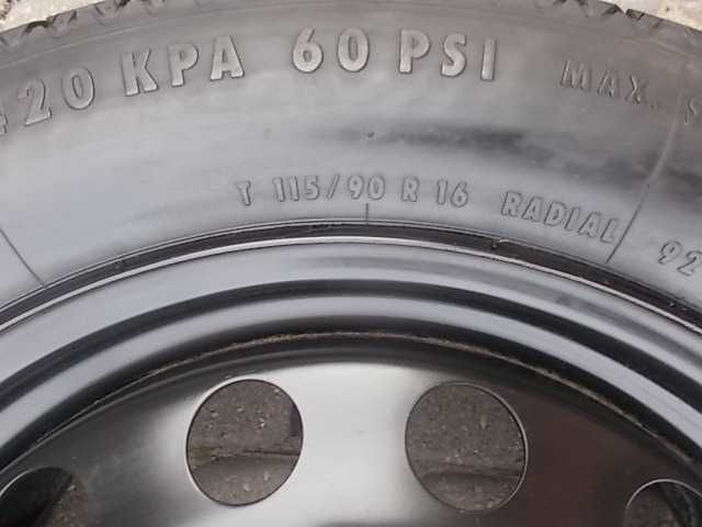 Kolo dojazdowe BMW 16H2 E46 E90 E91 E36 Z3 16 cali 125/90R16 5x120