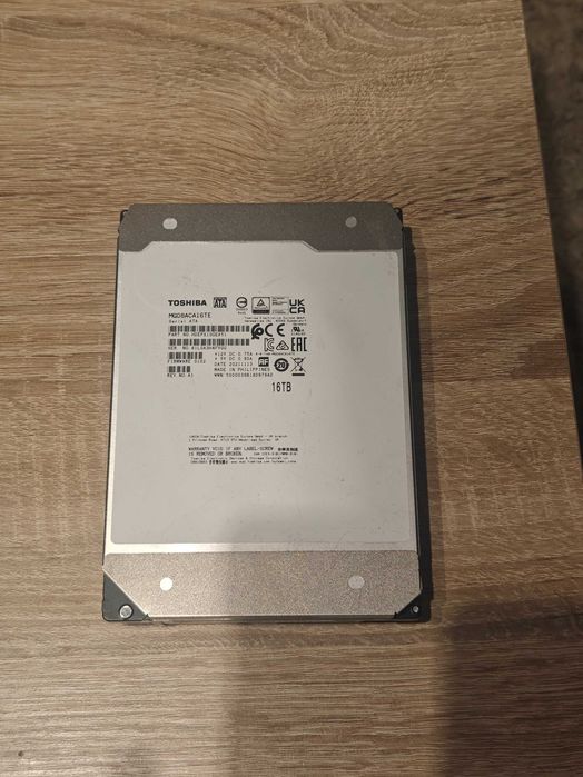 Dysk twardy HDD Toshiba Enterprise Capacity 16TB 3.5'' MG08ACA16TE