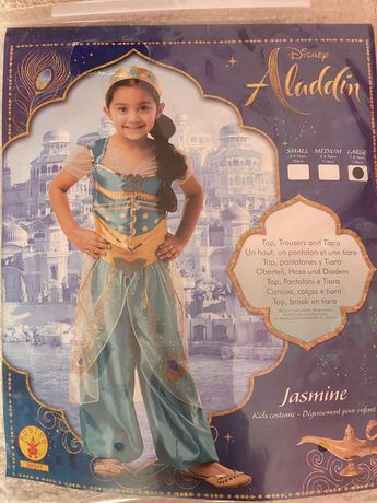 Fantasia menina Disney Aladino 7/8 anos