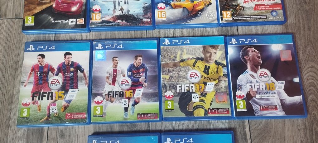 Gry PS4, 10 szt zestaw