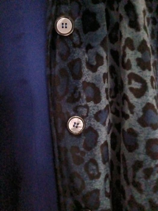 Casaco padrão tigre azulado