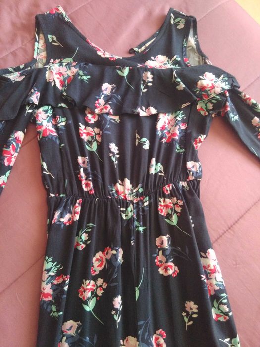 Macacão menina C&A - flores 10 anos