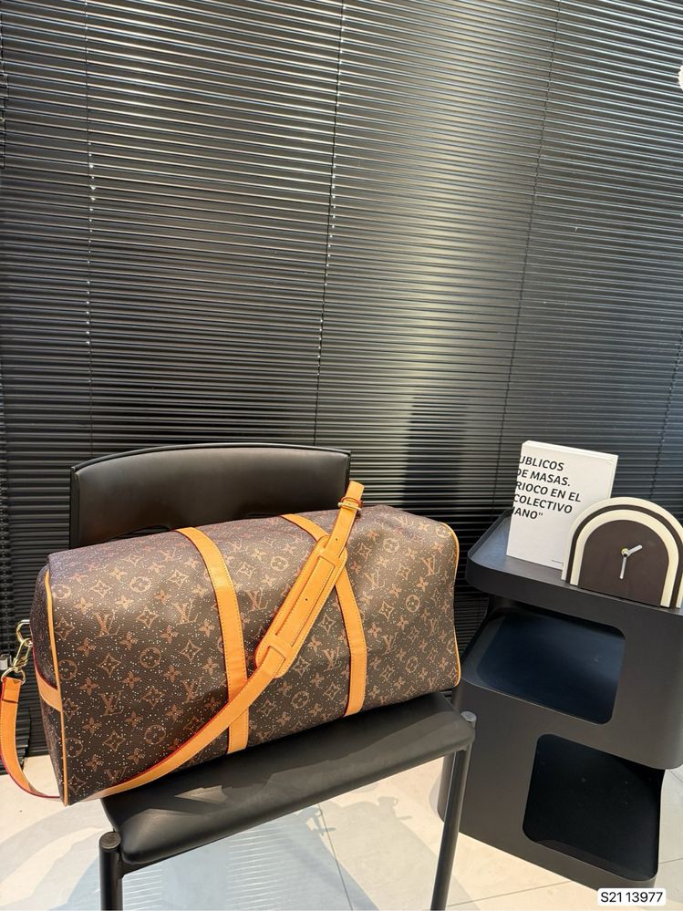 Louis Vuitton Keepall сумка коричневая мужская женская кожаная