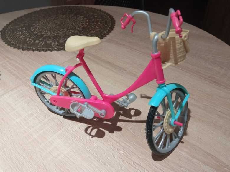 Rower różowy dla lalki Barbie