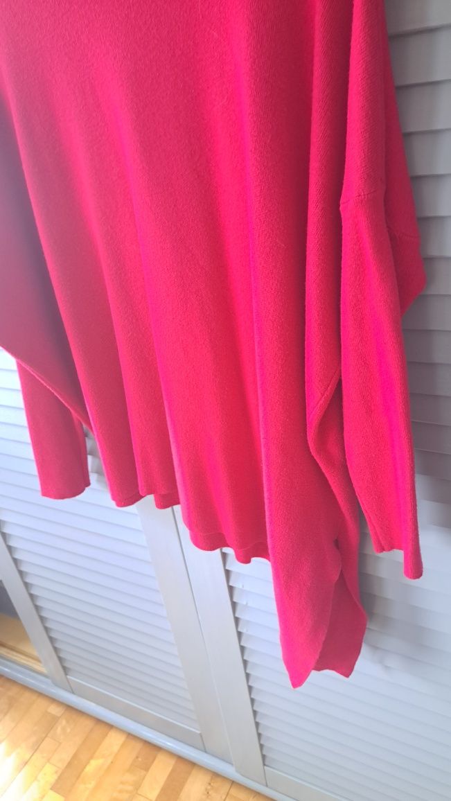 Czerwony sweter tunika xs 34 mohito s 36