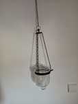 Candelabro em vidro suspenso