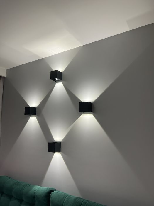 Lampa Halogen LED regulowany strumień światła 4 sztuki