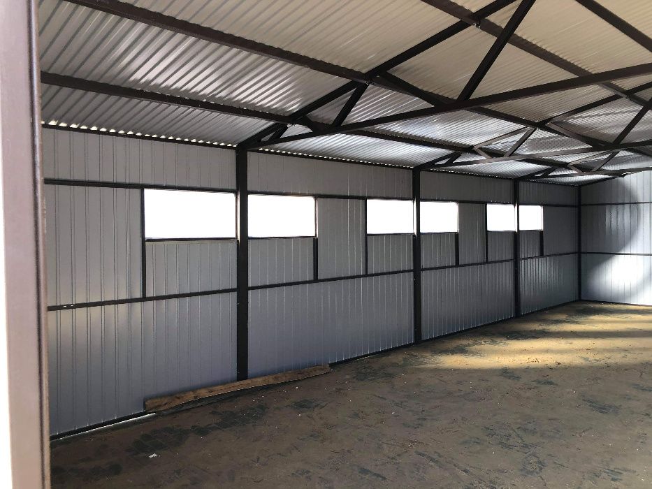 Magazyn gospodarczy ze stali HALA stalowa KONSTRUKCJA ze stali WIATA