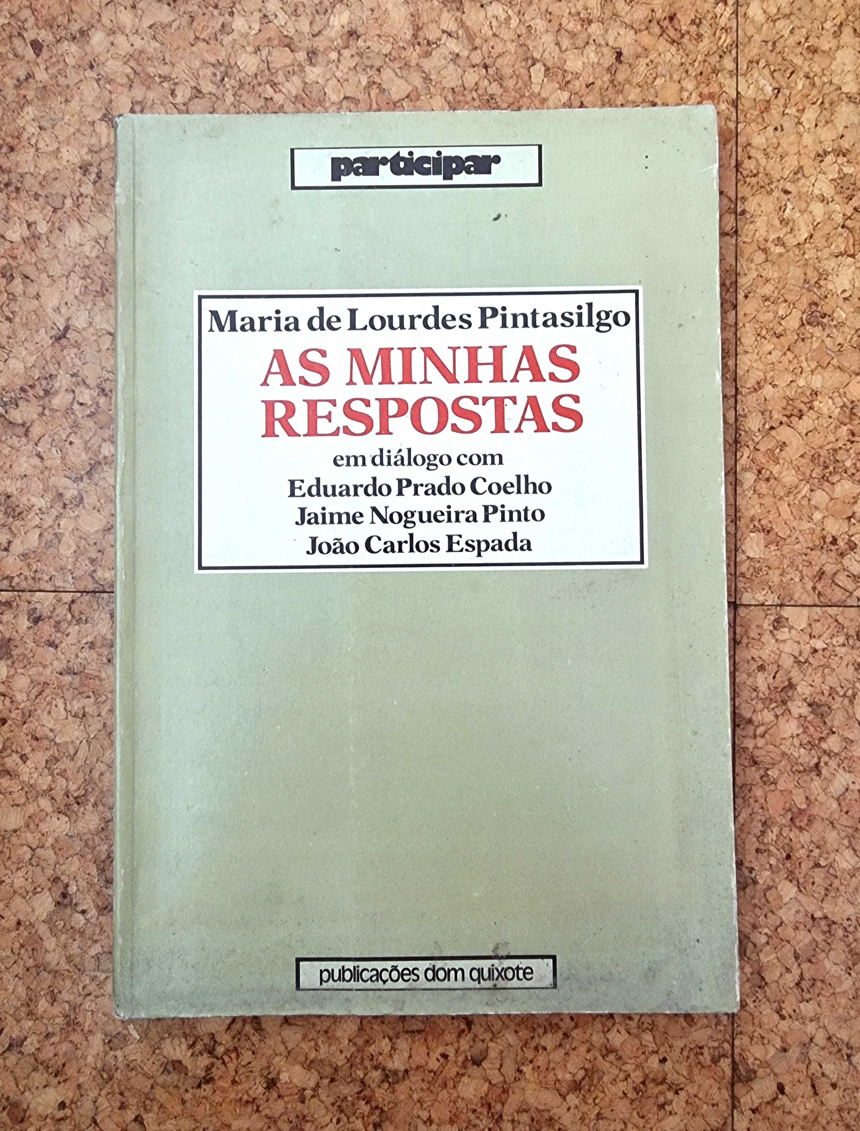 Livro "As Minhas Respostas - Maria de Lourdes Pintasilgo"