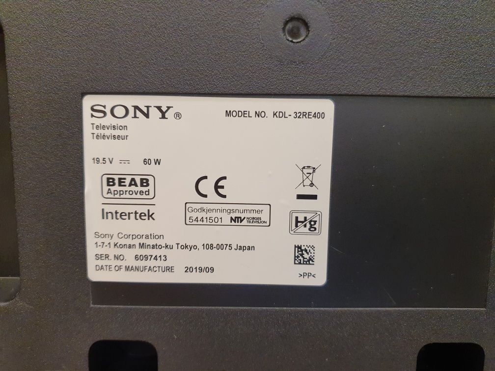 Telewizor Sony 32 cale LED 2019 rok