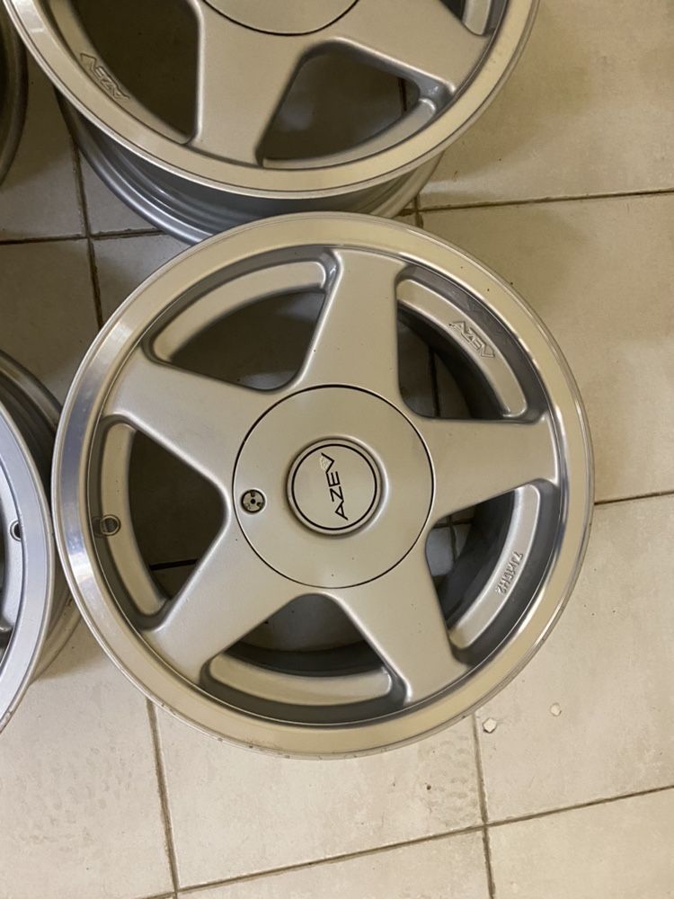 Jantes 15” 5x120 AZEV aba bmw classicos antigos com aba polida