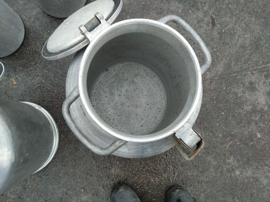 Бідон алюмінієвий 38 літрів з кришкою