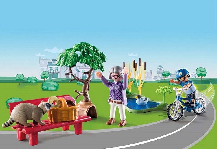 Playmobil apanha o ladrão com bicicleta NOVO