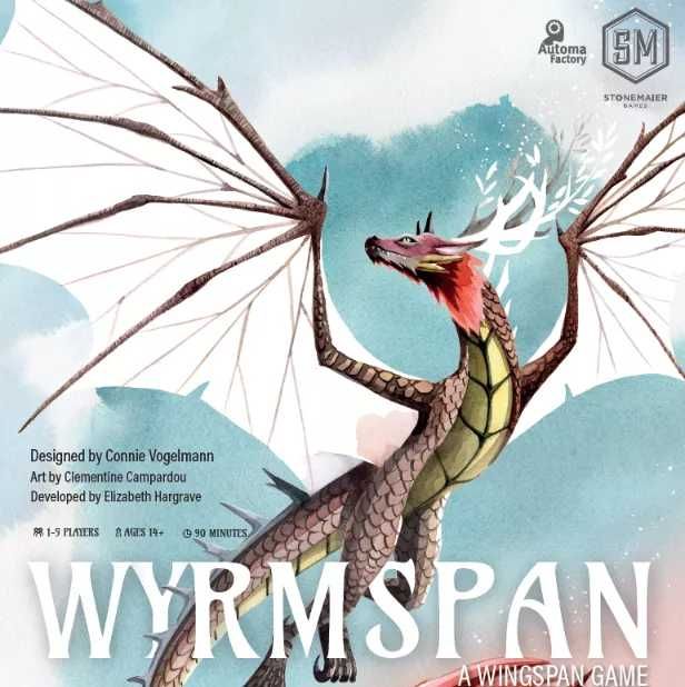 Настільна гра Wyrmspan (англійською мовою) Нові Крила / Wingspan