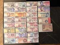 Zestaw UNC wszytskich banknotów PRL + 100 PLN z 1932