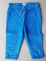 Niebieskie spodnie sztruksowe, rozmiar 86, Pepco